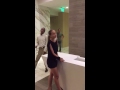 Girl Does Unexpected Duet with Concierge (You have to hear him sing!!!)