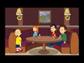 Caillou misbehaves at dinner