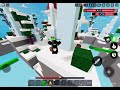 INSANE TELEPEARL CLUTCH ON MOBILE (Roblox Bedwars Skywars)