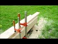 Chainsaw beam guide from wood (DIY mini mill)