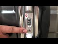 How to reset lock on Samsonite DLX Cruisair