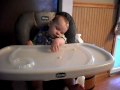 baby falls asleep eating