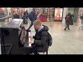 The most Insane Interstellar cover on a train station public piano