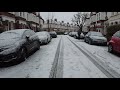 London Snow Walk ☃️ Snowing in the South End | Jan 2021