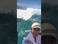 Huge surge wave nearly takes boats and people with it!