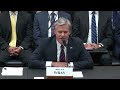 WATCH: FBI's Wray disputes Republican claims about DEI efforts and lower standards