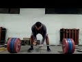 Beltless Speed Deadlifts 200kg x 12 reps