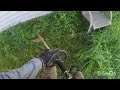 POV - Stihl Brush knife on a Stihl FS 94r cutting tall grass.