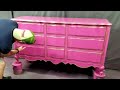 This Painted Furniture Wouldn't Sell So I Repainted It Barbiecore Pink