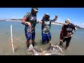 Fishing for keeper Black Drum!! HEAVY STRINGERS!!**Packery channel **