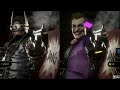 MK11 The Batman Who Laughs VS Real Victory Poses (Side by Side Comparison) Darkest Knight Skin