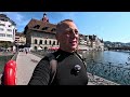 Люцерн ,Рейнский водопад.На мотоцикле по Швейцарии,путешествую в одиночку.