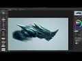 Clip Studio Paint - Rendering a Dragon Head - Time Lapse