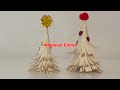 Sapin en assiette en carton🎄Paper Plate Christmas Tree Craft 💚Décoration de Noël facile