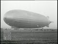 AMAZING! Massive German Airship Landing Live  Graf Zeppelin  in 1929 America full video audio