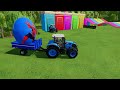 TRANSPORT SUPERHERO EGGS WITH CLAAS TRACTORS - Farming Simulator 22