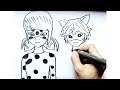 Miraculous Tales of Ladybug and andrien agreste Drawing 🐞||Ladybug Cartoon drawing for kids||Cartoon