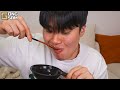 ASMR MUKBANG | Giant BBQ Chicken Drumsticks, black bean noodles, fried egg recipe ! eating