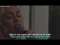Miley Cyrus - Island // Lyrics + Español // Backyard Sessions