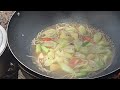 Vietnamese dishes, shrimp, sour soup, stir-fried vegetables and fruits served with rice. #farming