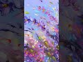 Виолетово обаяние, цветя, маслена живопис
