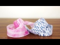 Create hand-painted ribbon with fabric paint!