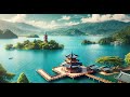 Sun Moon Lake Relaxing Nature Sounds | Lake Water Ambience for Stress Relief and Meditation