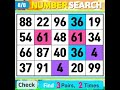 NumberSearch.Are you here to exercise your brain? 【Memory | brain game | Quiz Olympics】107