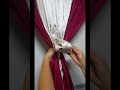 How To Tie Simple Curtains In Beautiful Style || Six Ways To Tie Simple Curtains