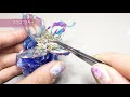 蝶とブルーローズのレジン✨DIY Flowers and Resin wire resin art project and ideas @shikisou mono