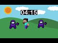 4:28 timer - For kids - Dancing minecraft - Among Us