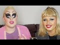 Trixie & Katya Makeup Transformation (feat. Sarah Schauer) | Brittany Broski