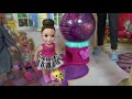 Barbie and Ken Big Play Date for Chelsea with Princesses: Egg Toy Hunt and Surprise Gumball Machine