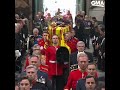 Royal family walks behind Queen Elizabeth II's coffin at funeral l GMA