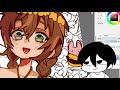 【 TUTORIAL 】 How to color in TBHK style! (drawing process)