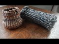 Making twined plarn baskets