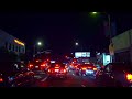 Los Angeles, California -4K- Relaxing Friday night drive, all of Melrose Ave ending in Beverly Hills