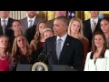 The President Honors the U.S. Women’s National Soccer Team