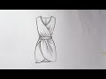 How to draw a beautiful dress drawing design easy for beginners Fashion illustration dresses drawing