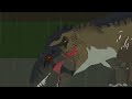 rexy & spinosaurus vs giganotosaurus //renimating Jurassic world dominion//stick nodes pro animation