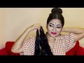 Bharatanatyam Makeup Look | Self Makeup | Hairstyle | Costume | Jwellery | Niv Vin Arts