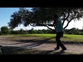 Matt Nunez with a big putt on hole 11 at Quail Canyon Disc Golf Course