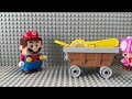 Lego Mario enters the Nintendo Switch to save Luigi from Bowser! Super Mario Odyssey Story