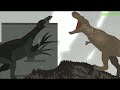 T-Rex and Therezinosaurus vs Giganotosaurus/ Jurassic Word Dominion Animation