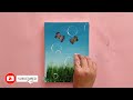 Easy Painting : How to Paint Bubble easily🦋/ feat butterfly / Acrylic Painting for Beginners #9