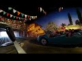 Radiator Springs Racers On Ride Low light 4K POV Disney California Adventure Disneyland 2024 01 31