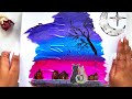 Simple CAT Easy to Paint 🐈‍⬛ | Acrylic Painting Tutorial for Beginners Step by Step