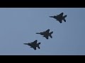 F-15s And F-22s Takeoff At Tyndall AFB