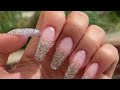 ENG) 얼음결정체네일 | nails tutorial, ice nails, diamond nail