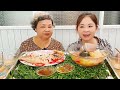 MUKBANG - MĂNG CHUA NẤU CÁ DIÊU HỒNG